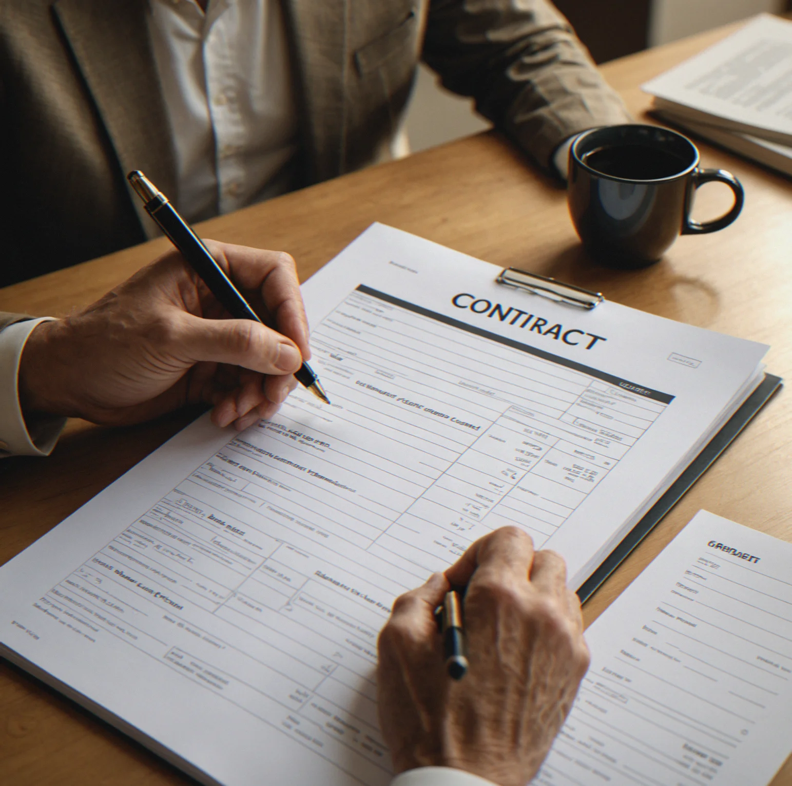 Negotiation screen laying out the contract terms like payment schedule unit price and discounts for paying early