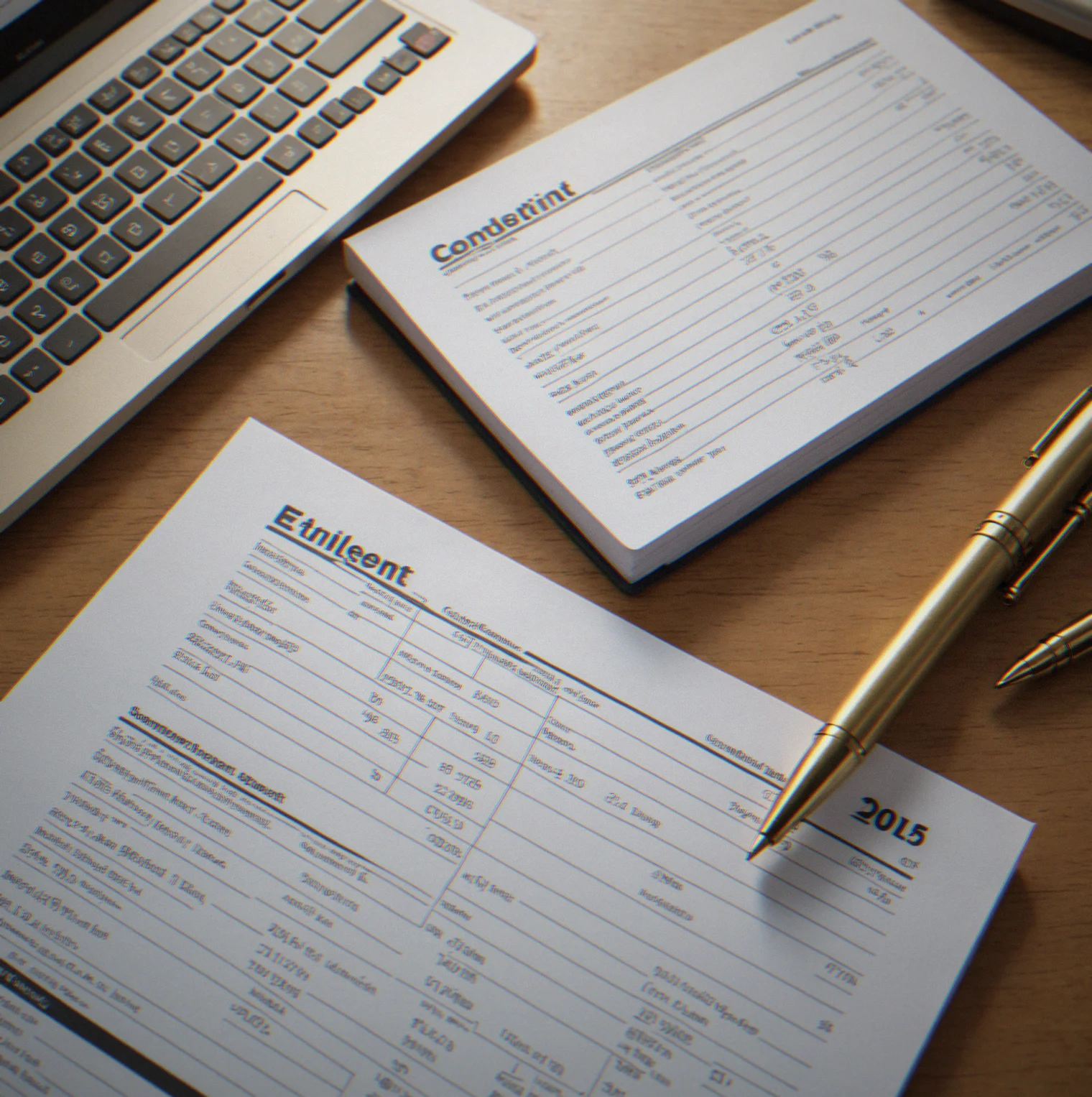 Financial statement comparison showing two companies side by side with key ratios highlighted