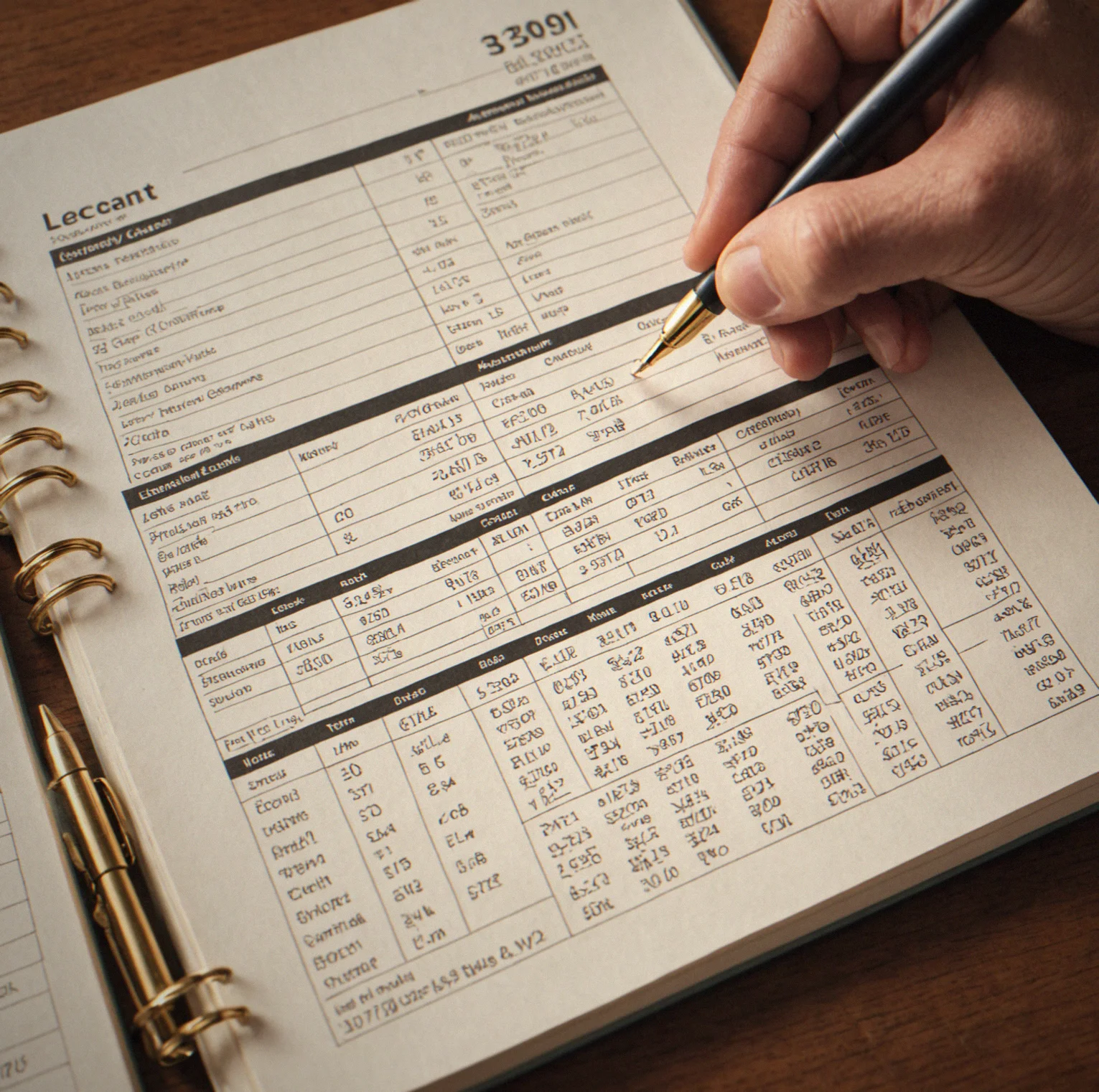 Your general ledger showing the account chart with debits and Credits for Q2 2026