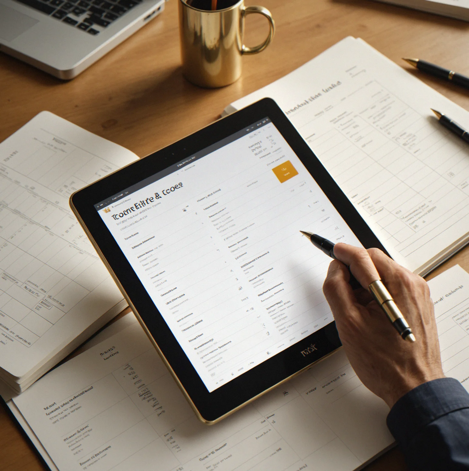 The market screen with current bids and asks across product categories, volume data included