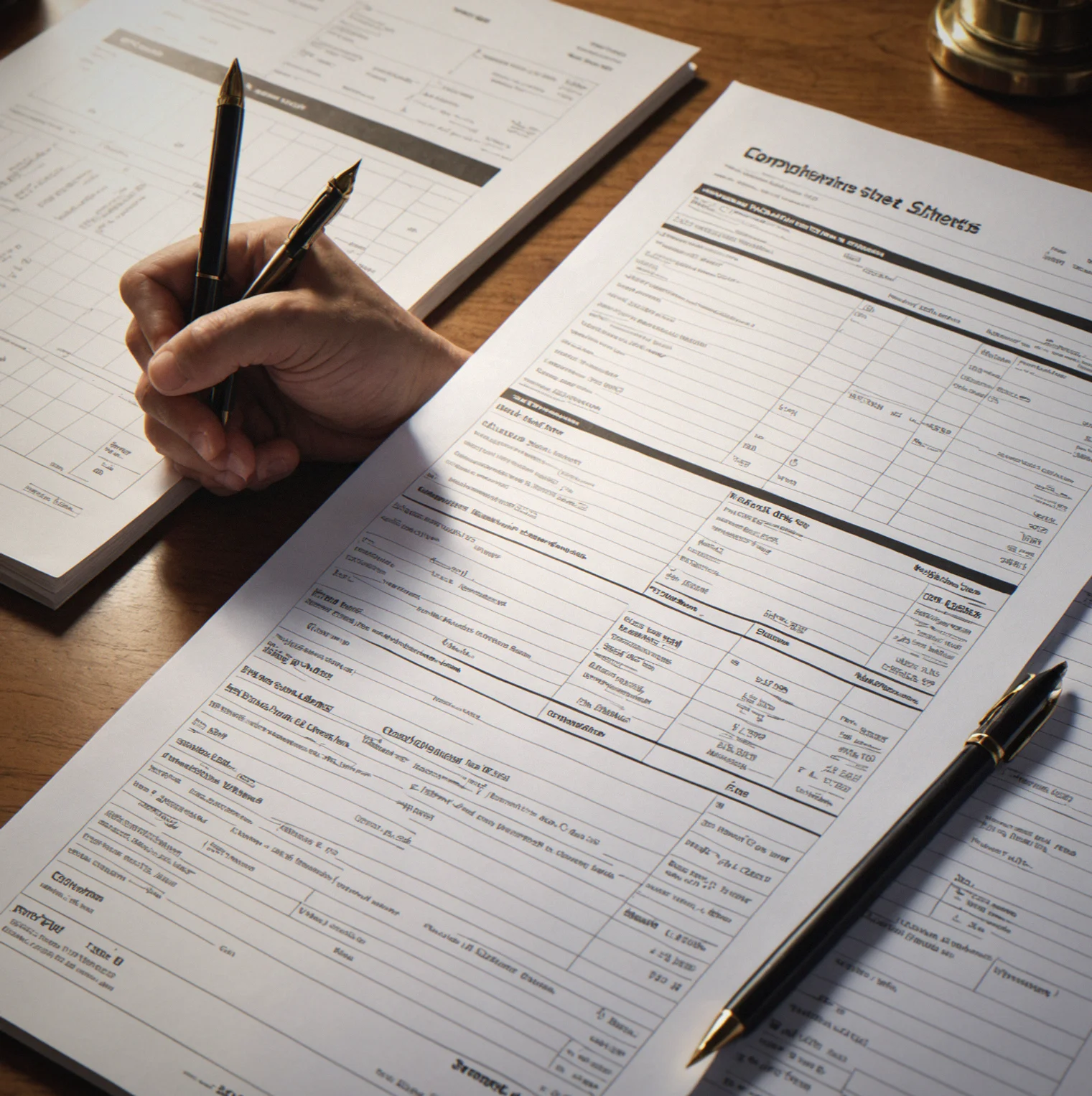 Pulling up three competitors' balance sheets side by side so you can spot the debt patterns
